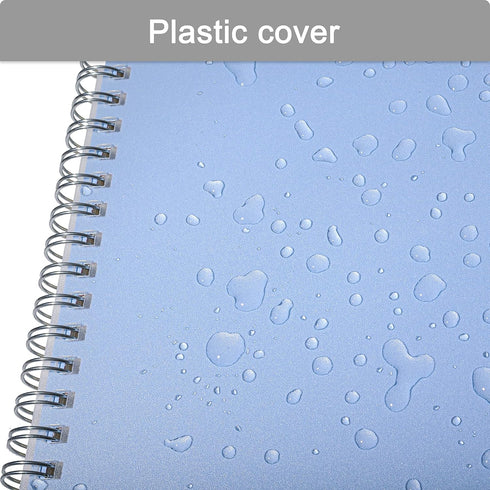 TWONE Spiral Graph Notebook with 80 Sheets/160 Square Grid Paper, 5.5 x 8.25 Inches