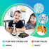 AmScope - 36pc Kids Prepared Microscope Slide Set of Color-Coded Zoological and Botanical Prepared Specimen Slides -PS-P12X3-A