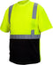 Pyramex Hi-Vis Lime T-Shirt RTS2110BX4-X5 RTS21B Series - Black Bottom - Size 4X-5X Large