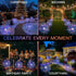 2 Pack 150LED 8 suddus Solar Garden Lights Outdoor Waterproof, Upgrade Solar Firework Lights, Modes Starburst Fairy