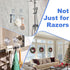 ANDGOO Razor Holder for Shower, Powerful Suction Cup Hooks for Towel, Loofah, Shaver, Suction Cup Hanger, No-Damage