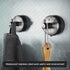 4 YOHOM Suction Cup Hooks Shower Towel Holder Stainless Steel Vacuum Bathroom Shower Hook Suction Towel Rack Kitchen