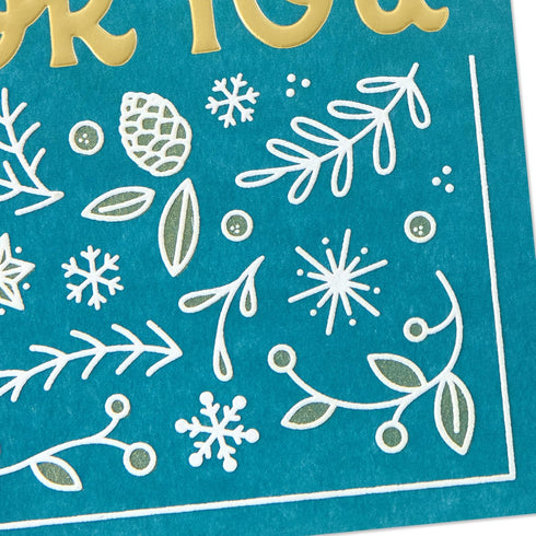 Grateful For You - Hallmark Christmas Thank You Card for Teachers & Workers