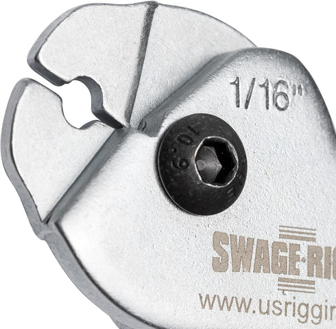SWAGE-IT Compact Light-Duty Swager for 1/16" Wire Rope, Portable Durable Construction for Professional Results