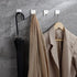 YIGII Towel Hooks - Self Adhesive Bathroom Hooks for Kitchen, Office, Stainless Steel, 4 Packs
