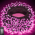 Pooqla Pink String Lights, 200 LED 66 ft Pink Lights Valentines Day