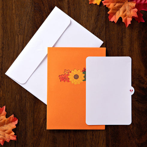 Lovepop Fall Thanksgiving Pop-Up Card, 3D Greeting Card for Her and Him, Blank Note Card & Envelope Included