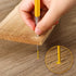 Enhon 2mm Mechanical Carpenter Pencil Set with 12 Marker Refills, Sharpener, Extended Needle-Nose Tip (Black, Yellow)