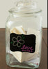 Cestari Large Chalkboard Labels, 54-Pack Black Reusable Jar Labels for Organizing Kitchen & Pantry