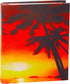 Jumbo Stretchable Book Cover, Sunset Beach Print, Fits Hardcover Textbooks 9 x 11 and Larger, Reusable