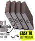 Bates Sanding Sponge, 4 Pack, 60/80/120/220 Grit Assortment, Washable and Reusable Sanding Blocks