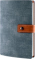 CAGIE A5 Refillable Faux Leather Traveler Notebook, 6 Ring Binder, Personal Organizer for Women, Men, Lined Paper