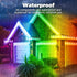 VoyageEase 100FT IP67 permanent outdoor lights Smart RGB Outdoor Lights - Waterproof LED Strip Lights with App/Remote