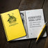 Rite in the Rain Weatherproof Spiral Notebook, 4.625" x 7", Yellow Cover, Birders Journal (No. 195)