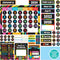 Decorably 154 Pcs Classroom Calendar Set Bulletin Board with Background Papers - School Calendar for Classroom Bulletin