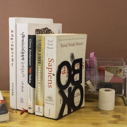 Spillbox Set Metal Non Slip bookends Book Shelves Shelf Study Table Home Decor Holders Case Bracket Stand Heavy Duty