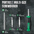 SK 6-in-1 Screwdriver, All in One Multi-bit Magnetic Tool with S2 Steel SureGrip Handle