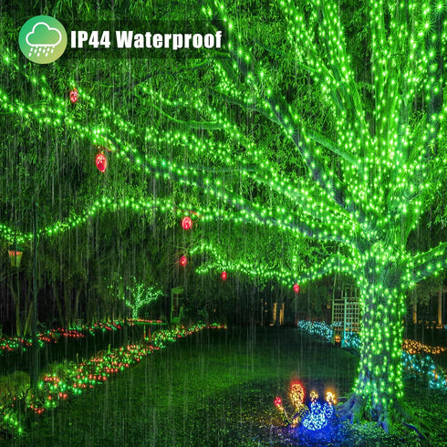 33ft 100 LED Indoor String Lights - Christmas Outdoor Twinkle Fairy Lights with 8 Modes, Waterproof Plug in for St