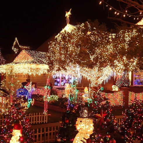 66FT 200 11 TW SHINE LED Color Changing Christmas Lights, Warm White & Multi Color Waterproof String Lights