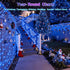1500LED 470ft 12 Dimmable, Christmas Lights Outdoor Use, Modes Blue LED String Lights with Timer Waterproof Christmas
