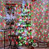 2 Pack 100 33Ft 8 Red White Green Christmas String Lights Battery Operated, LED String Lights with Timer Modes Outdoor