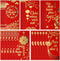 Zhanmai 30 Pcs Vietnamese New Year Red Lucky Money Envelope Set 6.69 Inch