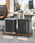 Akxomel 4 Mobile CPU Stand, Computer Tower Stand with Caster Wheels, Under Desk PC Cart for Floor, Industrial PC Tower