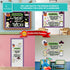 Decorably Halloween Bulletin Board Decorations Set - 70 Pcs Classroom Halloween Decorations, Background Papers &