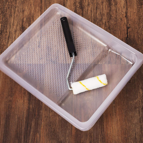Bates Paint Tray Liner - 9 Inch, 10 Pack Disposable Plastic Paint Trays for House Painting Supplies