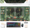 Cute Rainy Night Desk Mat, Green Plants Desk Pad, Anime Black Cat Kawaii Large Gaming Mouse Pad, Aesthetic XXL for Women
