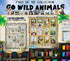 Teacher Created Resources Go Wild Animals Mini Bulletin Board