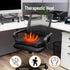 4 Settings Mind Reader Heated Memory Foam Seat Cushion with Air-Cloud Support, Slim Ergonomic Cushion with Heat Timer