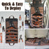 15-Pockets 15L WELKINLAND Heavy-Duty Waxed Canvas Tool roll, Tool Wrap Roll, Tool Up Roll Bags, Tool Bag Roll, Tool