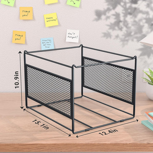 Hanging File Folder Frame, Letter/Legal Size, Desk Organizer for Filing Cabinet or File Box, 2 Pack