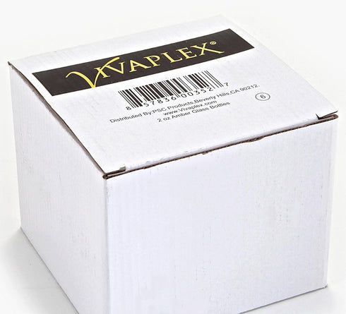 Vivaplex 6 Amber 2 oz Glass Bottles with Black Fine Mist Sprayers