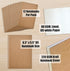 Better Office Products Kraft Notebooks, Bulk Pack 8.3 in x 5.5 in, A5 Size, 60 Lined Ivory Pages, Soft Cover