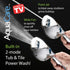 8-mode Nozzles, 6 AquaCare High Pressure Handheld Shower Head - Anti-clog Built-in Power Wash to Clean Tub, Tile