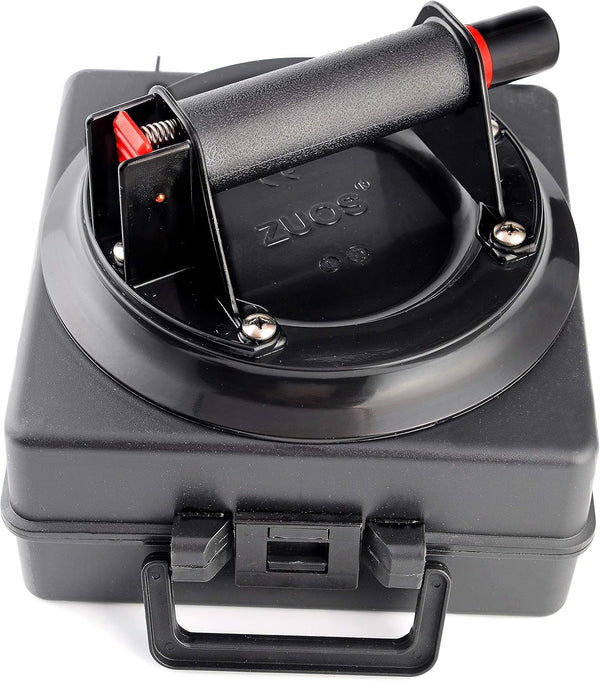 8" Heavy Duty Glass Suction Cup Lifter - Industrial Vacuum Lifter for Granite Lifting & Window Replacement, 240 lbs