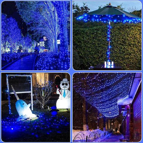 2 Pack 80FT 240 8 Solar String Lights Outdoor Waterproof, LED String Lights for Outside, Modes Green Wire Twinkle Fairy