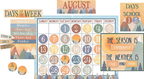 Teacher Created Resources Moving Mountains Calendar Bulletin Board for Classroom Use