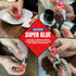 1 Gram (Pack of 24) Super Glue All Purpose, Super Fast, Thick & Strong Adhesive for DIY Craft, Ceramics, Metal