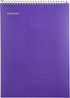 Mintra Office TOP BOUND Durable Spiral Notebooks (Purple, College Ruled, 3pk)