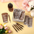 Spakon 72 Sets Rustic Baby Shower Pens Favors with 72 Bamboo Ballpoint Pens & Thank You Bookmarks for Guests