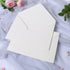 PONATIA 50PCS A7 Thick Shiny Ivory Envelopes, 5.25 x 7.5'' for Invitations, Perfect for 5x7'' Weddings, Christmas Gift