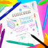 Loddie Doddie 18 Bright Color Retractable Gel Pens with Satin Barrel - Fine Point for Journals, Notebooks, Planners,