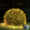 WBao Solar Christmas Lights Outdoor 200LED 8.4ft x 5.2ft LED Net Lights