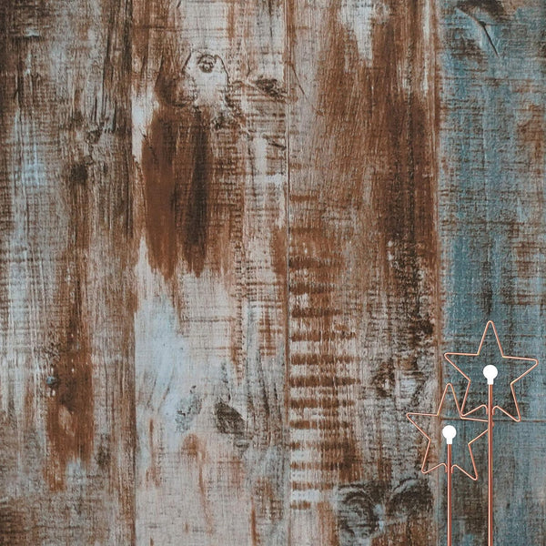 Dimoon 197''x17.7'' Waterproof Wood Peel and Stick Wallpaper, Removable Self Adhesive Faux Rustic Wood Grain