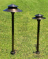 8-Inch Black Outdoor Light Support Stake - Durable Resin Fixture Spike with Wire Management