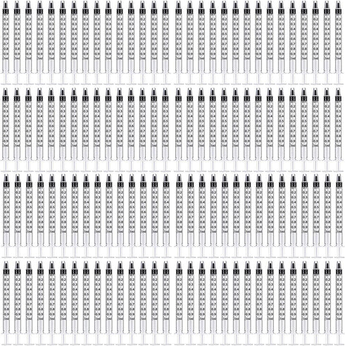 100PCS 1ml Plastic Syringe No Needle, for Pets Oral, Refilling, Measuring Tiny Amounts of Liquids