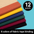 PAPERAGE 12-Pack Composition Notebook Journals, 120 Pages, Kraft Cover with Jewel Tone Spines, College Ruled, Small Size